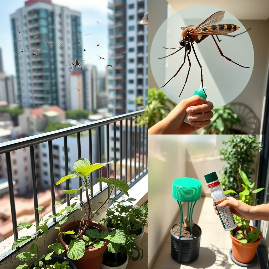 Balcon infesté de moustiques tigres : solutions rapides et efficaces