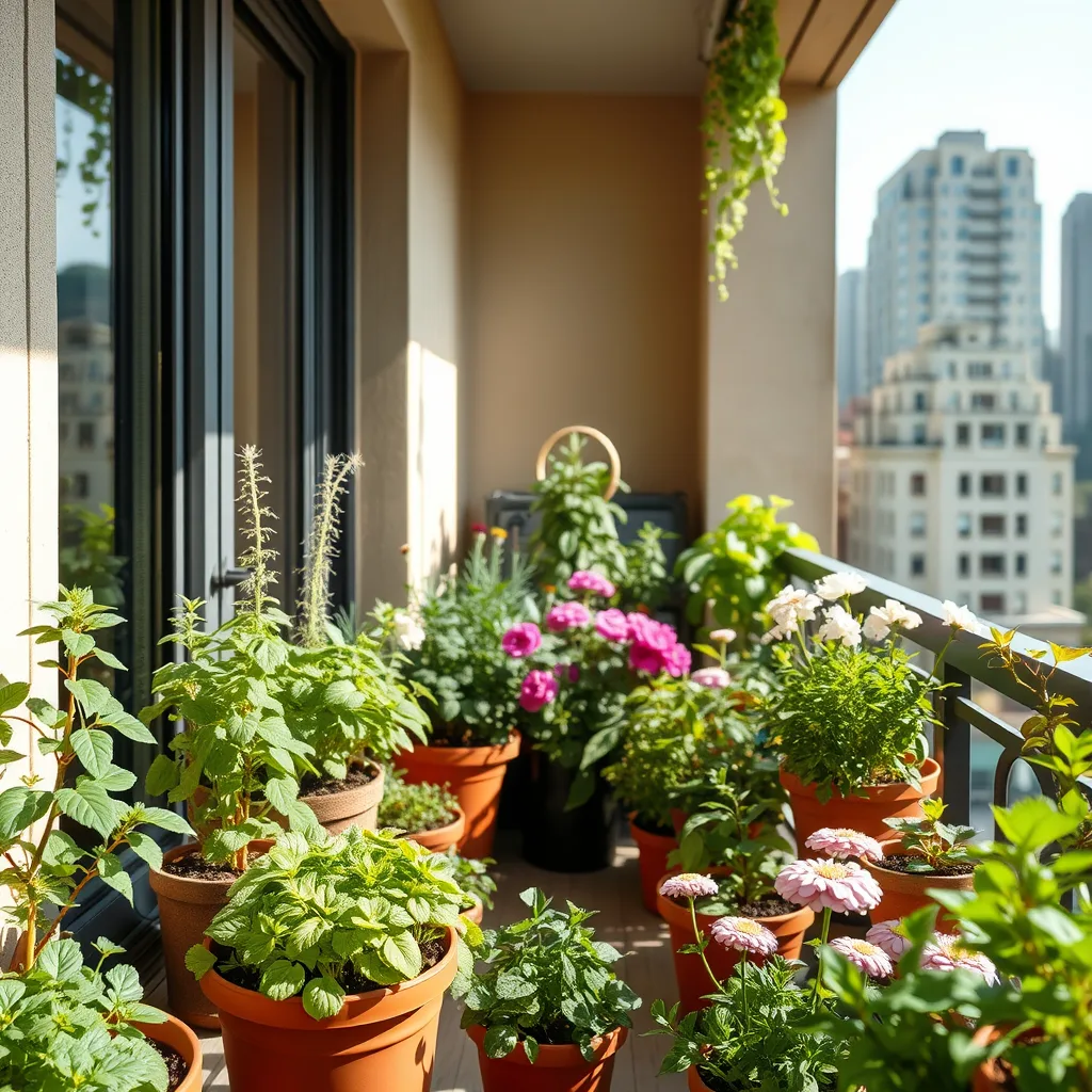Plantes anti-allergies à cultiver sur son balcon en ville