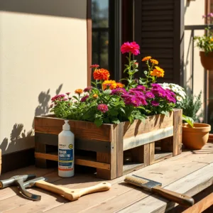 Créer des bacs à fleurs en palette résistants à l’humidité